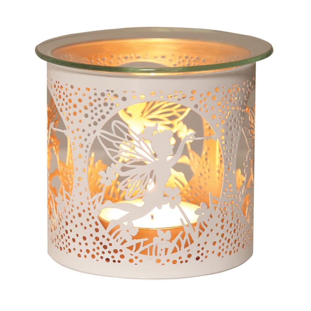 Aroma White & Gold Fairy Jar Sleeve & Wax Melt Warmer £6.29